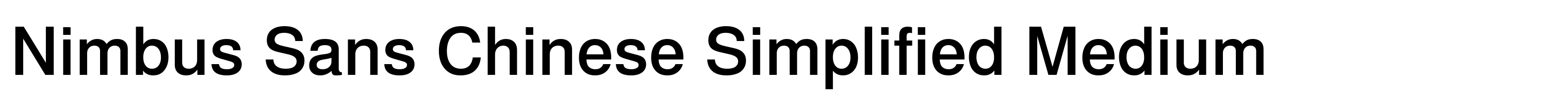 Nimbus Sans Chinese Simplified Medium